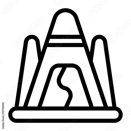 Eskimo Tent Line Icon