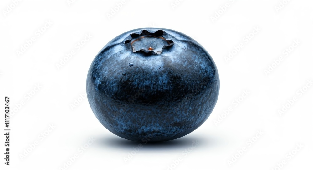 Perfect Blueberry with Clean White Backdrop Perfect Blueberry with Clean White Backdrop
