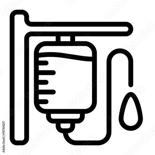 IV Drip Line Icon