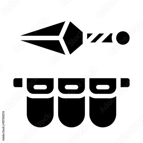 Kunai Sheath Solid Icon