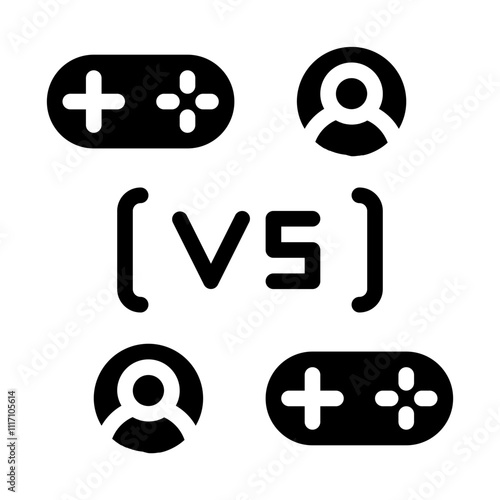 Multiplayer Game Solid Icon