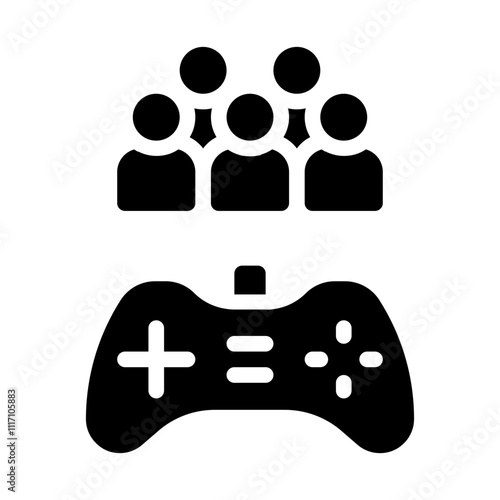 Multiplayer Game Solid Icon