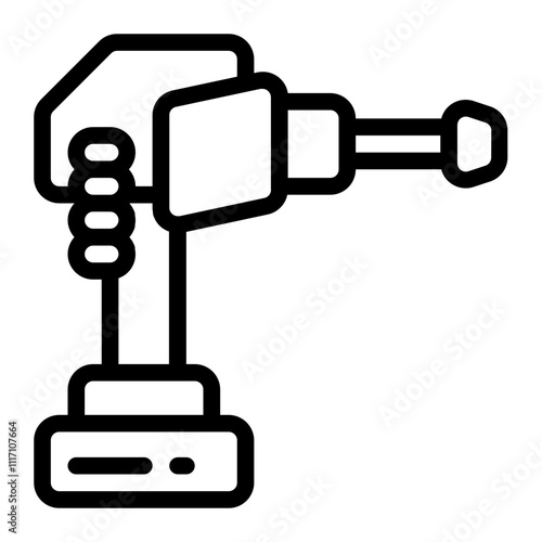 Shield Turret Line Icon