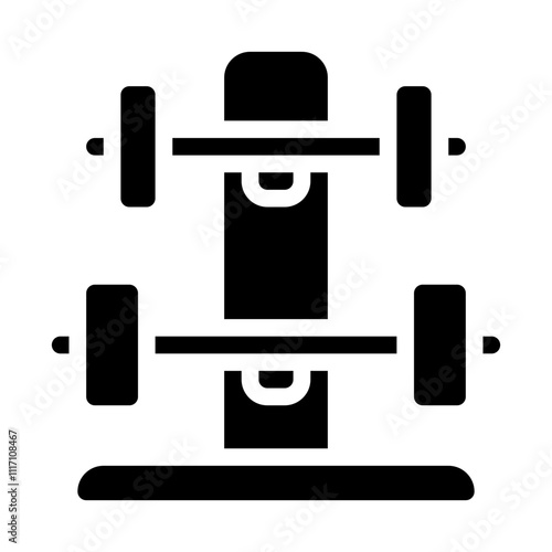 Squat Rack Solid Icon