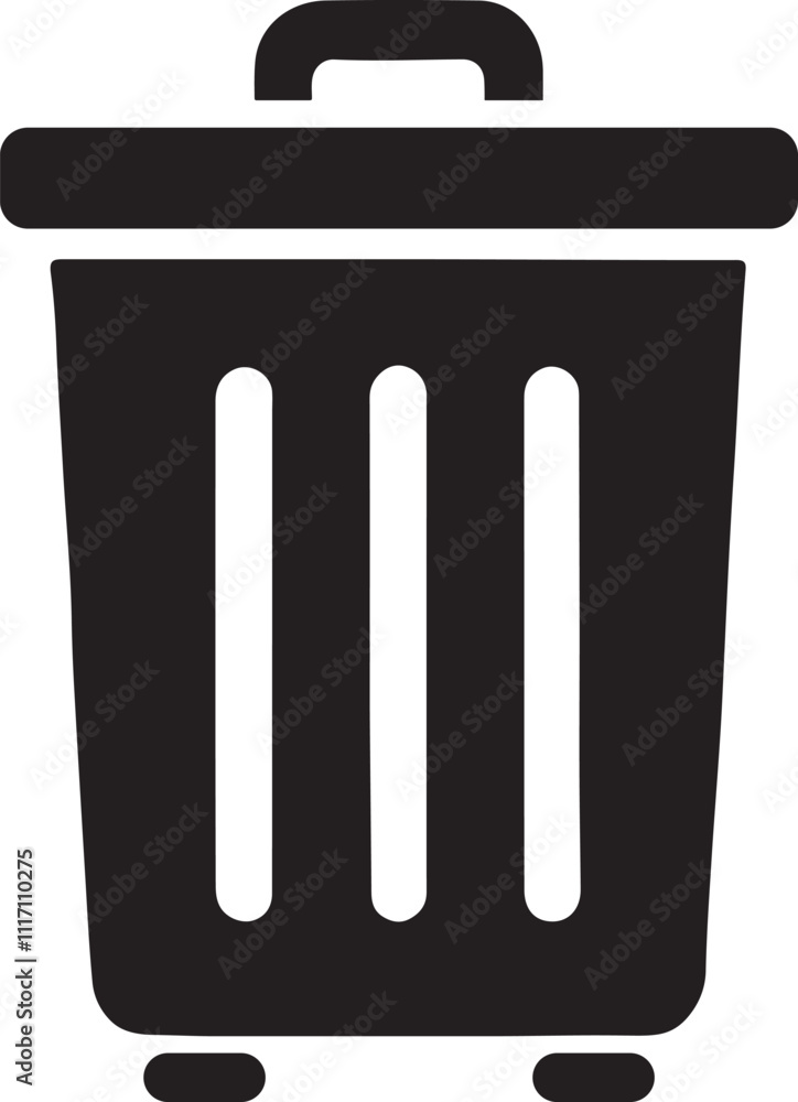 trash can minimal silhouette style vector art illustration on a white background.
trash can minimal silhouette style vector art illustration on a white background.