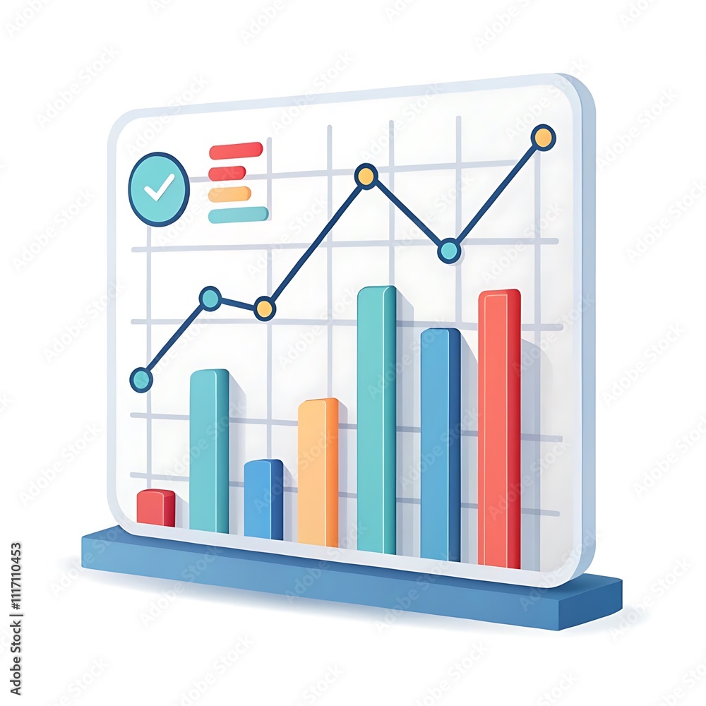 Analytics finance chart icon isolated on transparent background. Analytics finance chart icon isolated on transparent background.