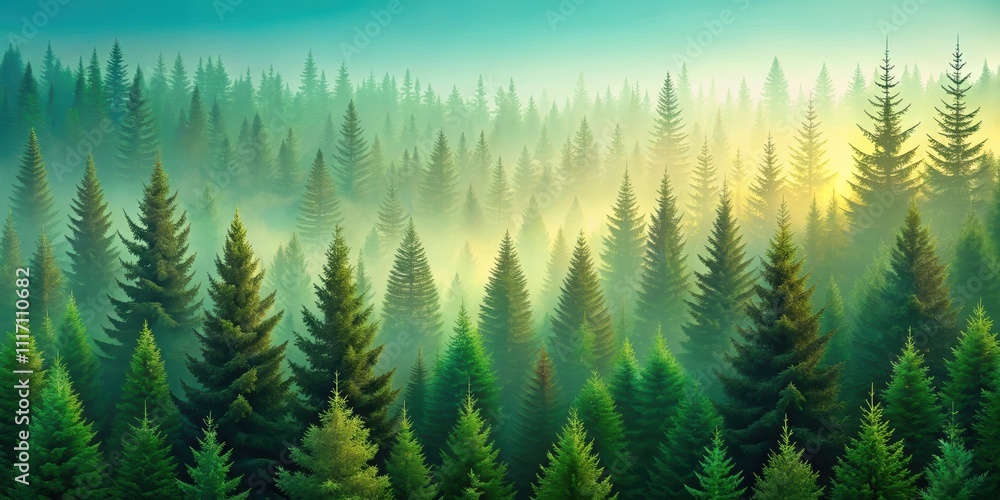 Fir tree forest abstract background, nature, green, trees, conifer, woods, isolated, peaceful, serene, tranquil Fir tree forest abstract background, nature, green, trees, conifer, woods, isolated, peaceful, serene, tranquil