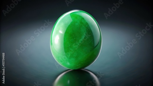 Shiny green jade gemstone reflecting light , precious, natural, semi-precious, rare, shiny, smooth, polished, valuable