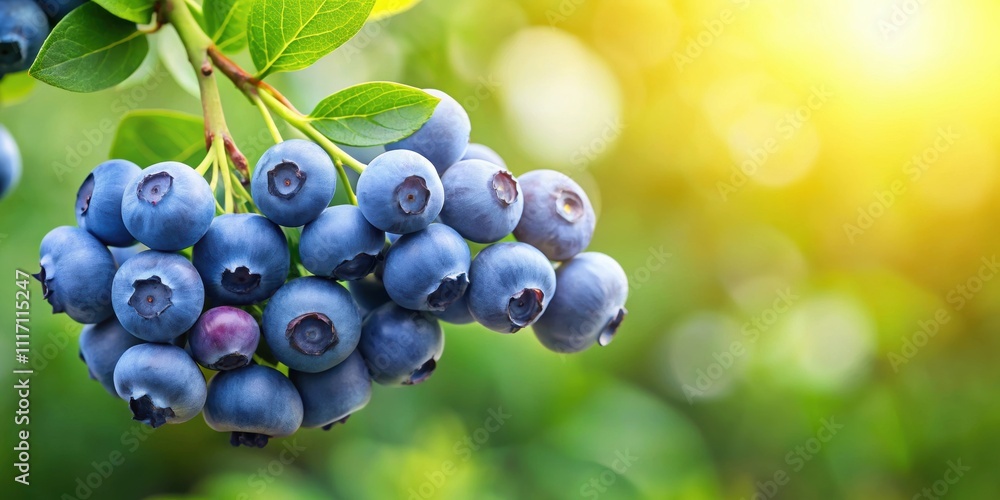 Fresh blueberries hanging on a branch , organic, healthy, fruit, ripe, natural, agriculture, farm, harvest, closeup Fresh blueberries hanging on a branch , organic, healthy, fruit, ripe, natural, agriculture, farm, harvest, closeup