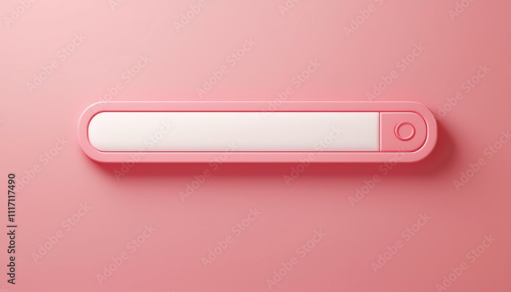 A sleek, minimalistic pink search bar design set against a soft pink background, featuring a white input area and a circular button. A sleek, minimalistic pink search bar design set against a soft pink background, featuring a white input area and a circular button.