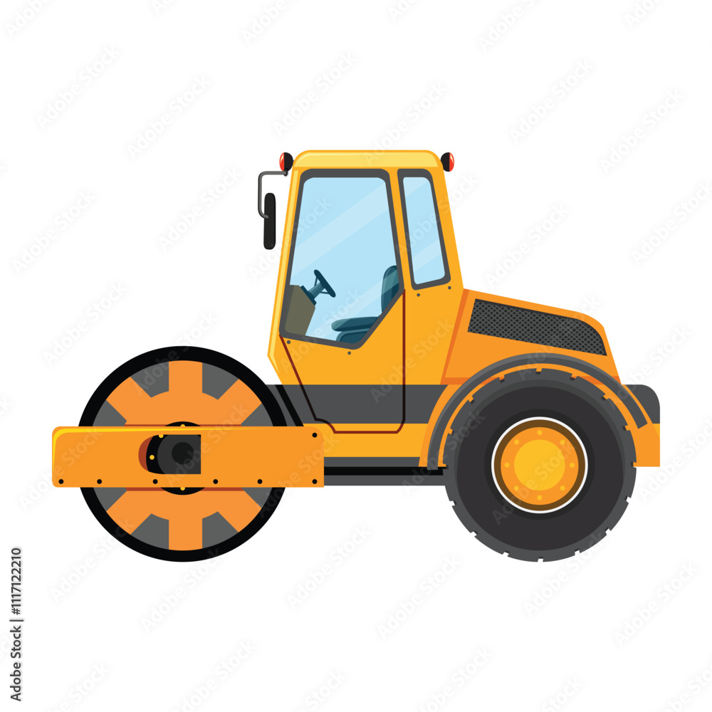 Naklejka premium bulldozer isolated on white