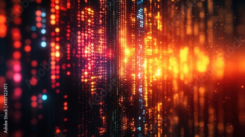 Wallpaper Mural Abstract Colorful Background with Bright Lights and Digital Patterns Creating a Dynamic Visual Display Suitable for Technology and Creative Projects Torontodigital.ca