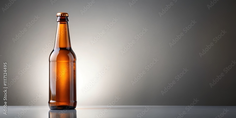 Single unopened brown beer bottle on background, beer, bottle, unopened, alcohol, beverage, isolated, brown, glass, cold Single unopened brown beer bottle on background, beer, bottle, unopened, alcohol, beverage, isolated, brown, glass, cold