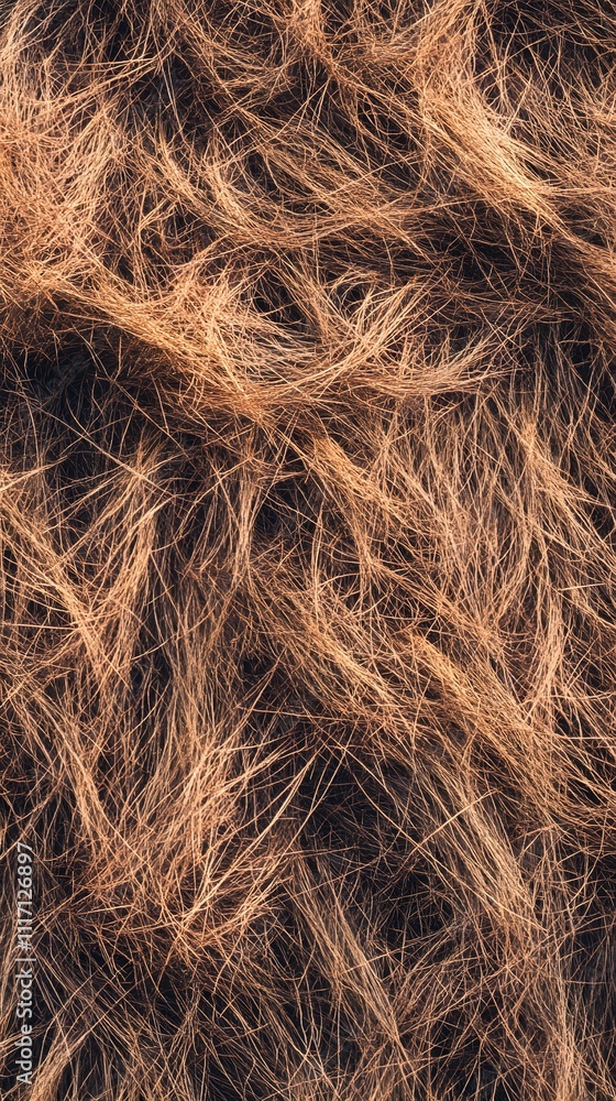 A close-up view of textured, wavy brown hair showcasing its natural flow and movement. A close-up view of textured, wavy brown hair showcasing its natural flow and movement.
