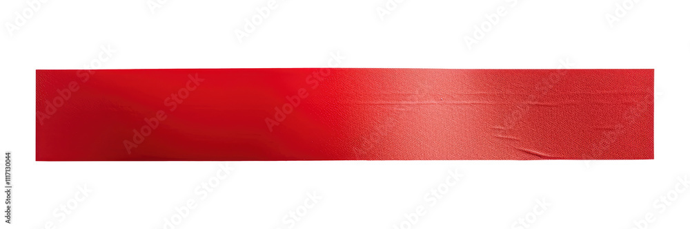 Piece of red tape isolated on transparent background Piece of red tape isolated on transparent background