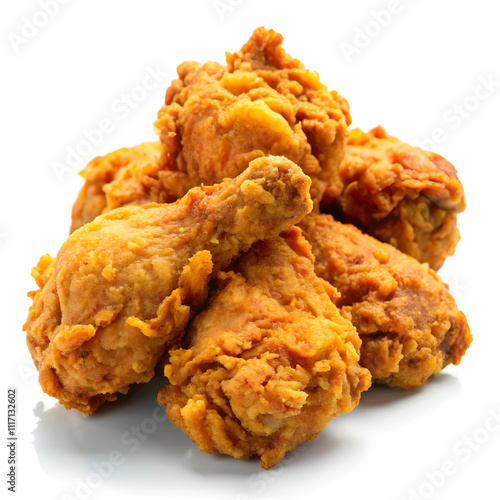 Southern-style fried chicken with a crispy, golden-brown batter, showcasing a photo