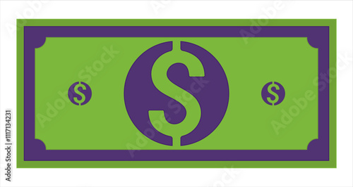 Dollar money icon. US dollar currency. isolated with white background.eps