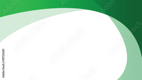 Minimal green abstract on transparent background with geometric shapes, gradient color, screen, and multiply layers. Vector illustration