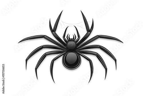 Black Spider Web Design Illustration Graphic Art photo