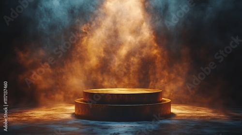 Wallpaper Mural Illuminated stage setup for performance dramatic atmosphere studio Torontodigital.ca