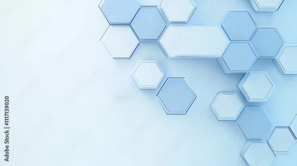 Modern Hexagonal Shapes in Soft Blue Tones Creating a Sleek Background with a Sense of Innovation
Modern Hexagonal Shapes in Soft Blue Tones Creating a Sleek Background with a Sense of Innovation