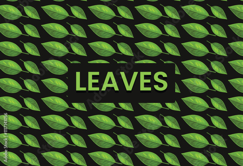 Realistic Nature-Inspired Seamless Leaf Pattern