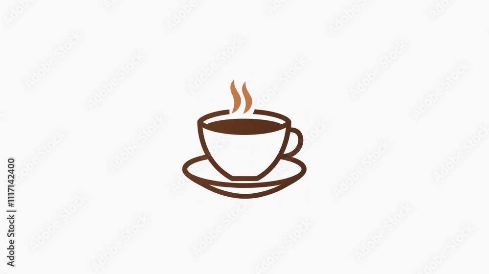 Coffee Cup Icon with Steam Coffee Cup Icon with Steam
