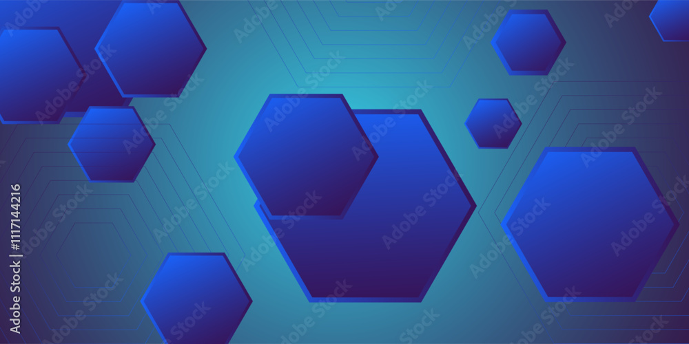 Dark blue dynamic gradient abstract background with shadow and light. Hexagonal pattern overlay shape. Cool design. Eps10 Dark blue dynamic gradient abstract background with shadow and light. Hexagonal pattern overlay shape. Cool design. Eps10