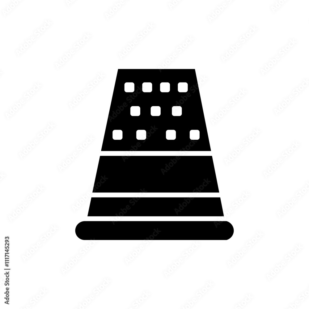 thimble glyph icon