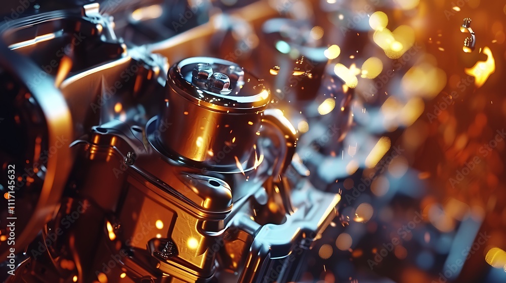 Engine revving visible vibration of the engine block Engine revving visible vibration of the engine block