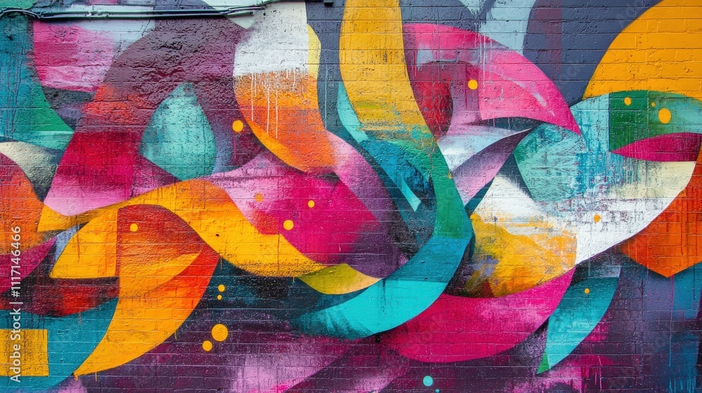 Colorful street art in the alleys of Melbourne, Australia Colorful street art in the alleys of Melbourne, Australia