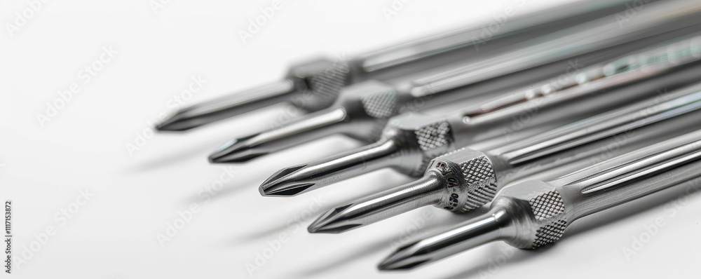 A close-up of several precision tools with sharp tips, arranged in a line, showcasing their metallic finish and fine details. A close-up of several precision tools with sharp tips, arranged in a line, showcasing their metallic finish and fine details.