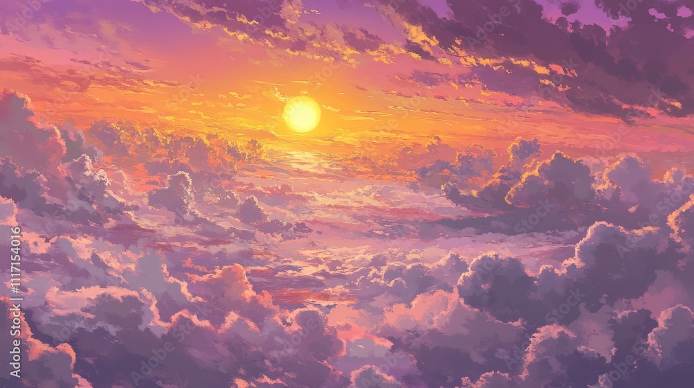 Heavenly Illumination Luminous Sun in Ethereal Cloudscape, Serene Sunrise Sky. Perfect for Nature Graphics, Wall Art, and Relaxation Designs! Heavenly Illumination Luminous Sun in Ethereal Cloudscape, Serene Sunrise Sky. Perfect for Nature Graphics, Wall Art, and Relaxation Designs!