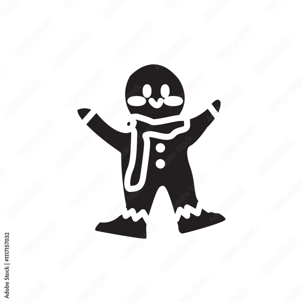 Fototapeta premium gingerbread Glyph