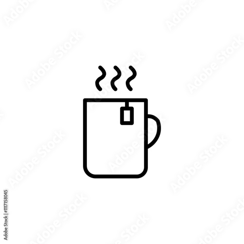 tea cup line icon