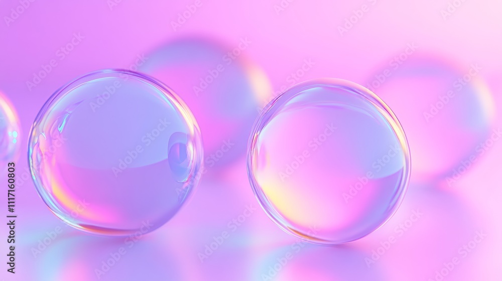 Colorful bubbles on a soft pastel background. Colorful bubbles on a soft pastel background.