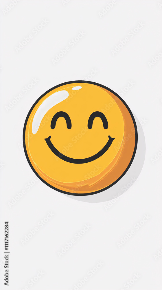 Fototapeta premium smiley face or happy emotion, Smile emoji 