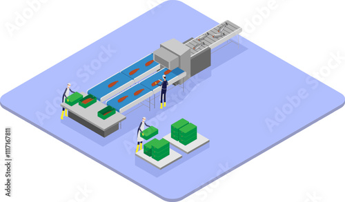 Isometric Fish Processing