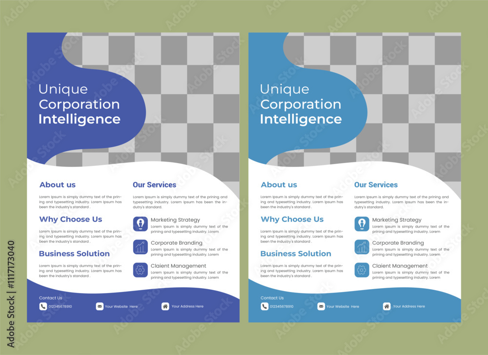 Business flyer design template
Business flyer design template