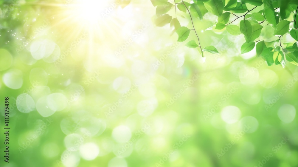 Sunlit green leaves create a serene nature backdrop. Sunlit green leaves create a serene nature backdrop.