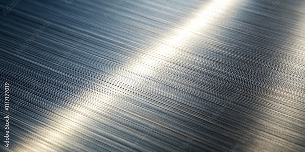 Diagonal Lines of Light on Brushed Steel, metal, texture Diagonal Lines of Light on Brushed Steel, metal, texture