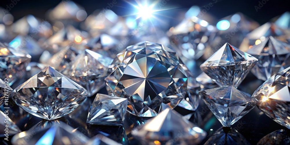Diamond Facets A Close Up of Sparkling Gems, Jewelry, Gemstones Diamond Facets A Close Up of Sparkling Gems, Jewelry, Gemstones