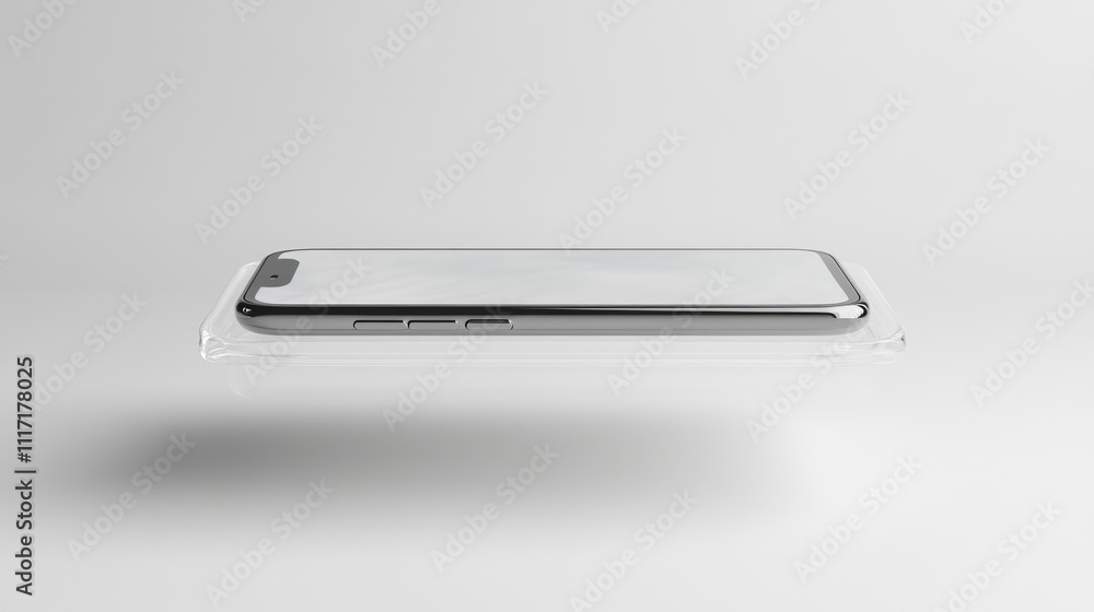 Modern Smartphone on a Minimalist Background Modern Smartphone on a Minimalist Background