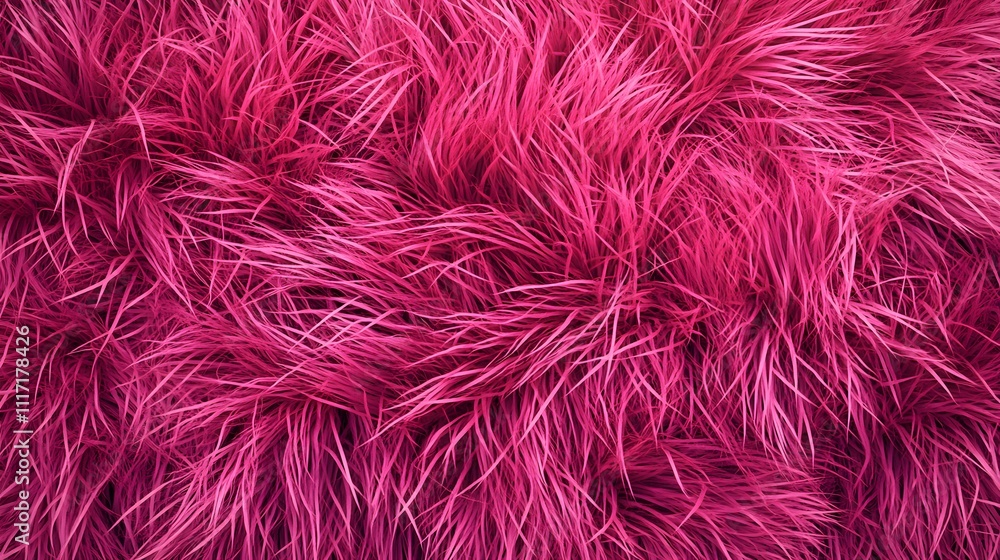 A vibrant pink furry texture, resembling plush fabric or artificial fur. A vibrant pink furry texture, resembling plush fabric or artificial fur.