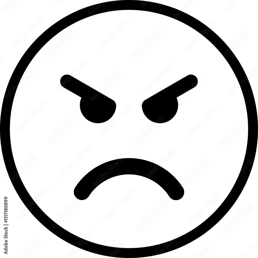 angry expression emoticon vector. symbol, illustration, sign. angry expression emoticon vector. symbol, illustration, sign.