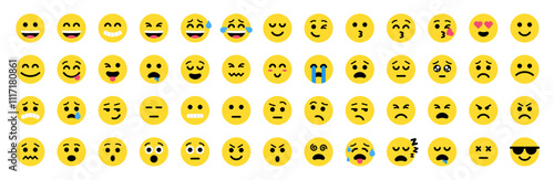 expression emoticon vector. symbol, illustration, sign