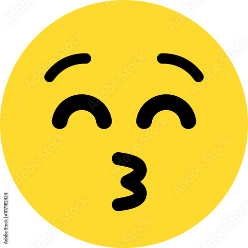 happy expression emoticon vector. symbol, illustration, sign