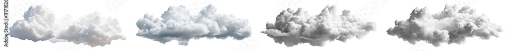 PNG White cloud sky set on transparent background PNG White cloud sky set on transparent background