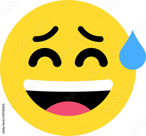 smiling expression emoticon vector. symbol, illustration, sign