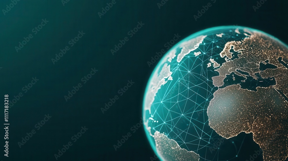 Obraz premium Digital interface showing realtime crossborder payments with multiple currencies, smart technology enabling seamless global transfers